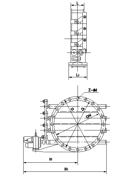 圓體百葉蝶閥 圓體百葉蝶閥